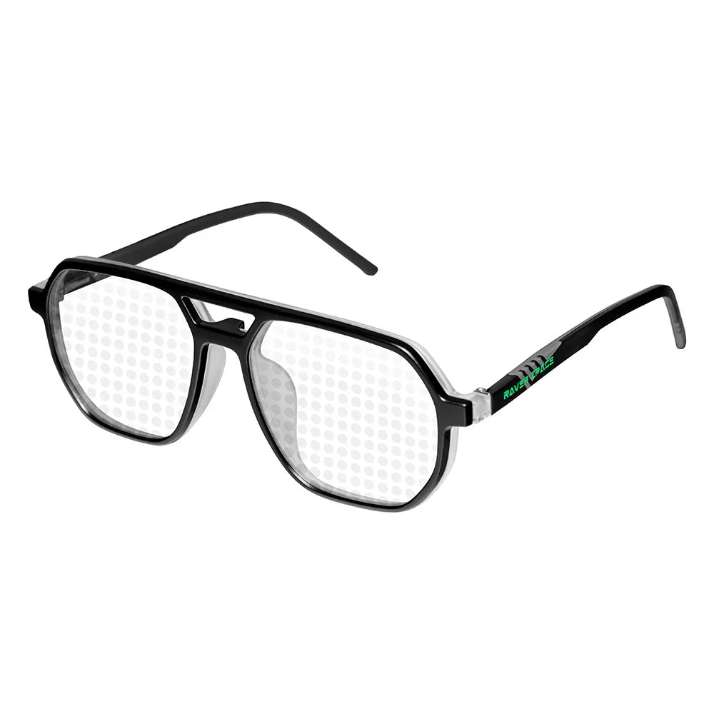 SkyHex™ Diffraction Gradient Sunglasses for Rave Festivals – RAVER