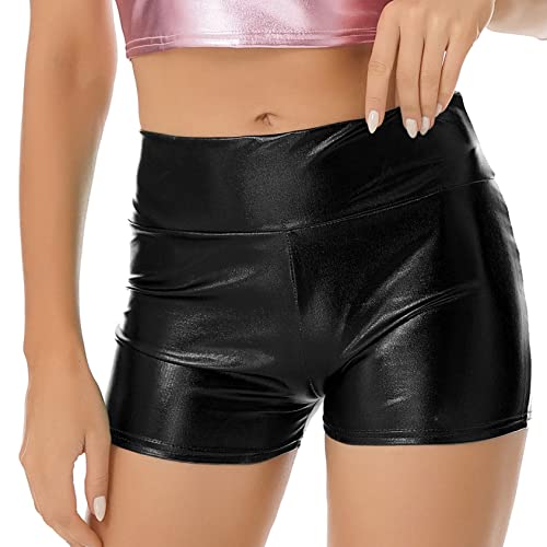 Metallic Extended Booty Shorts