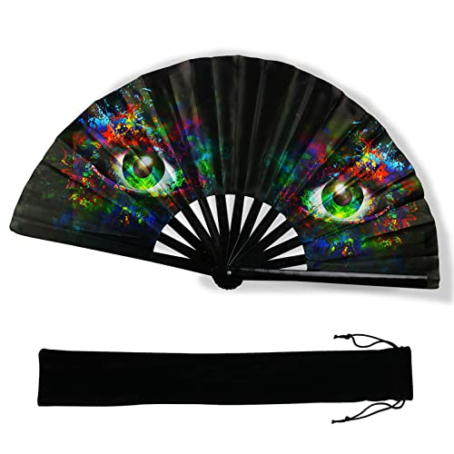 Psychedelic Rave Hand Fan