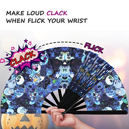 Psychedelic Rave Hand Fan