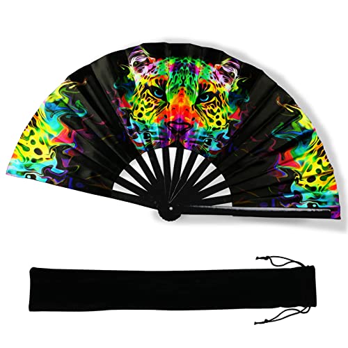 Psychedelic Rave Hand Fan