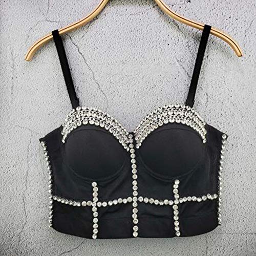 Rhinestone Rave Bustier Crop Top