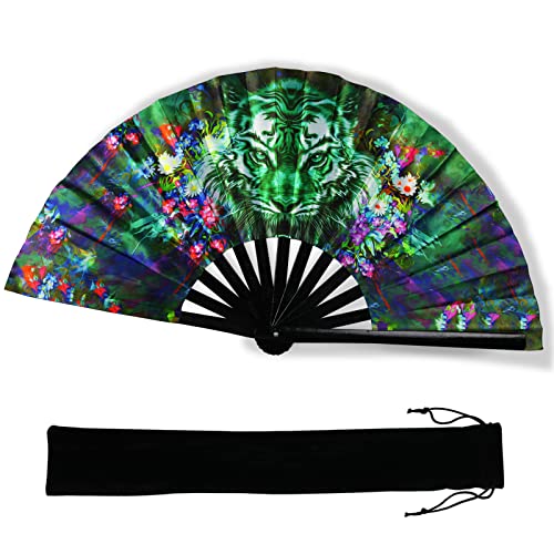 Psychedelic Rave Hand Fan