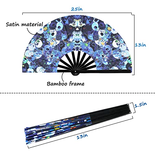 Psychedelic Rave Hand Fan