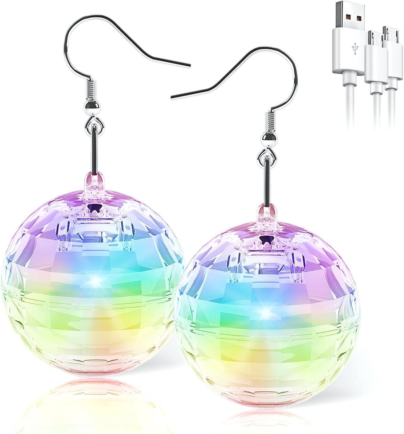 Rave RGB Ball Earrings