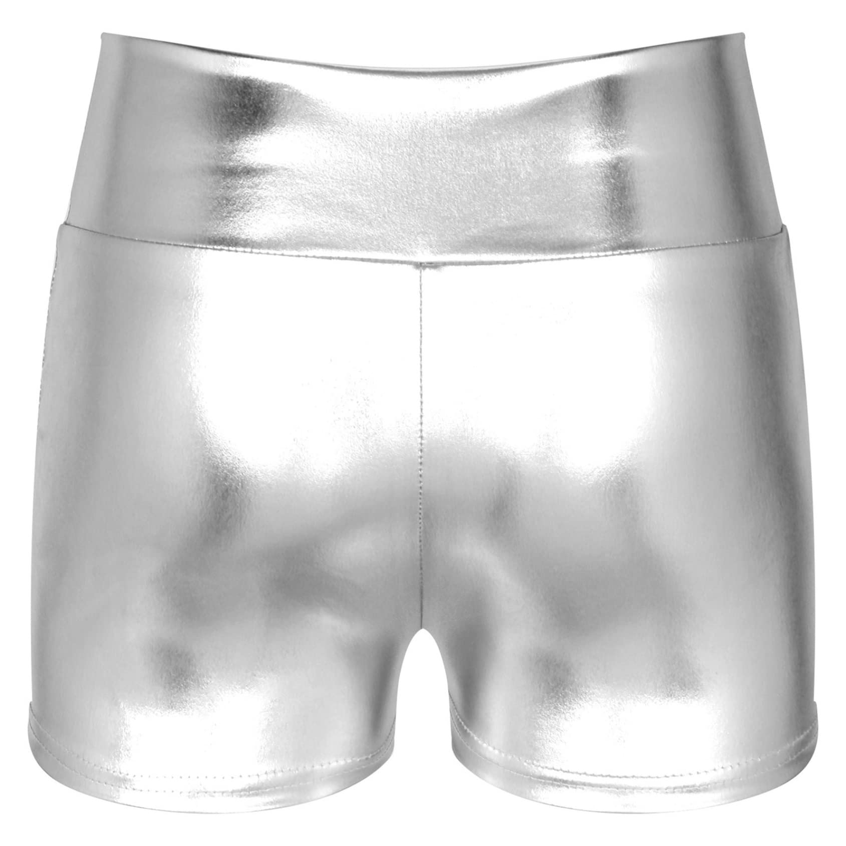 Metallic Extended Booty Shorts