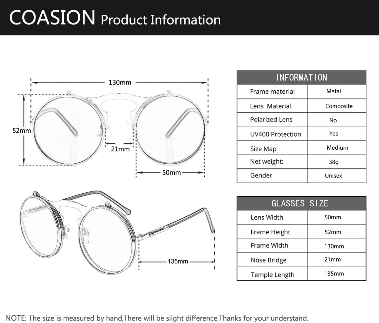 Steampunk Windsor Glasses - Model RZ849FL