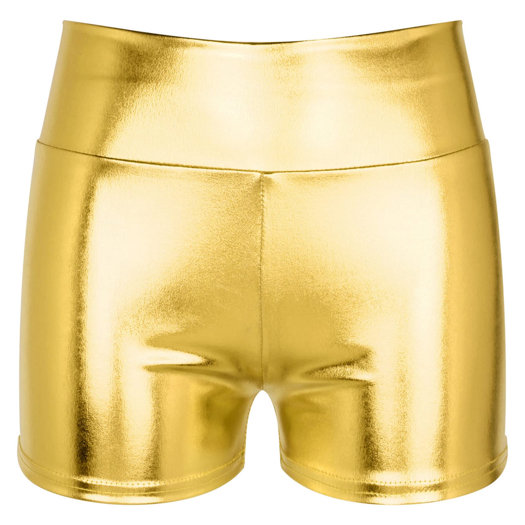 Metallic Extended Booty Shorts