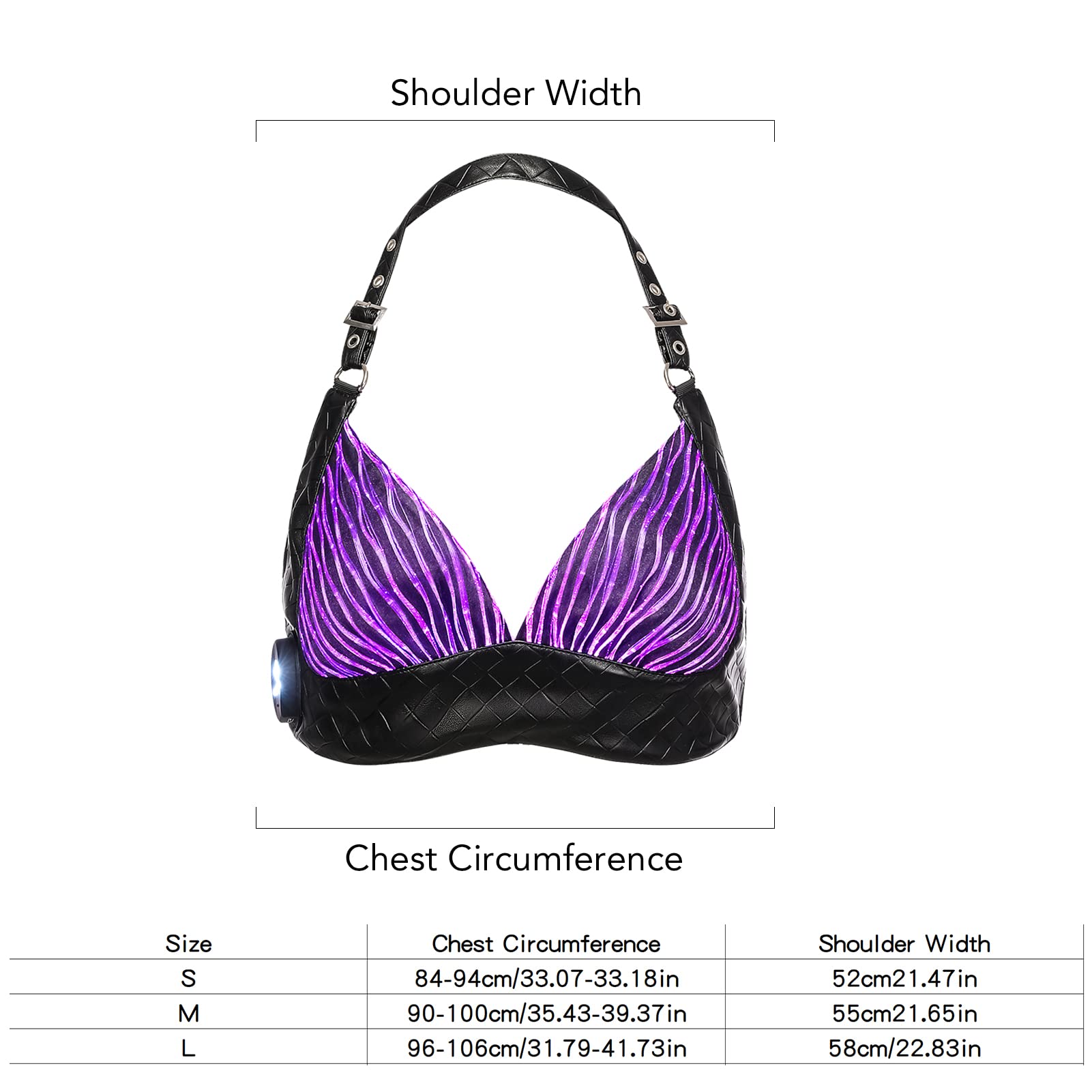 LED Halter Bra Top