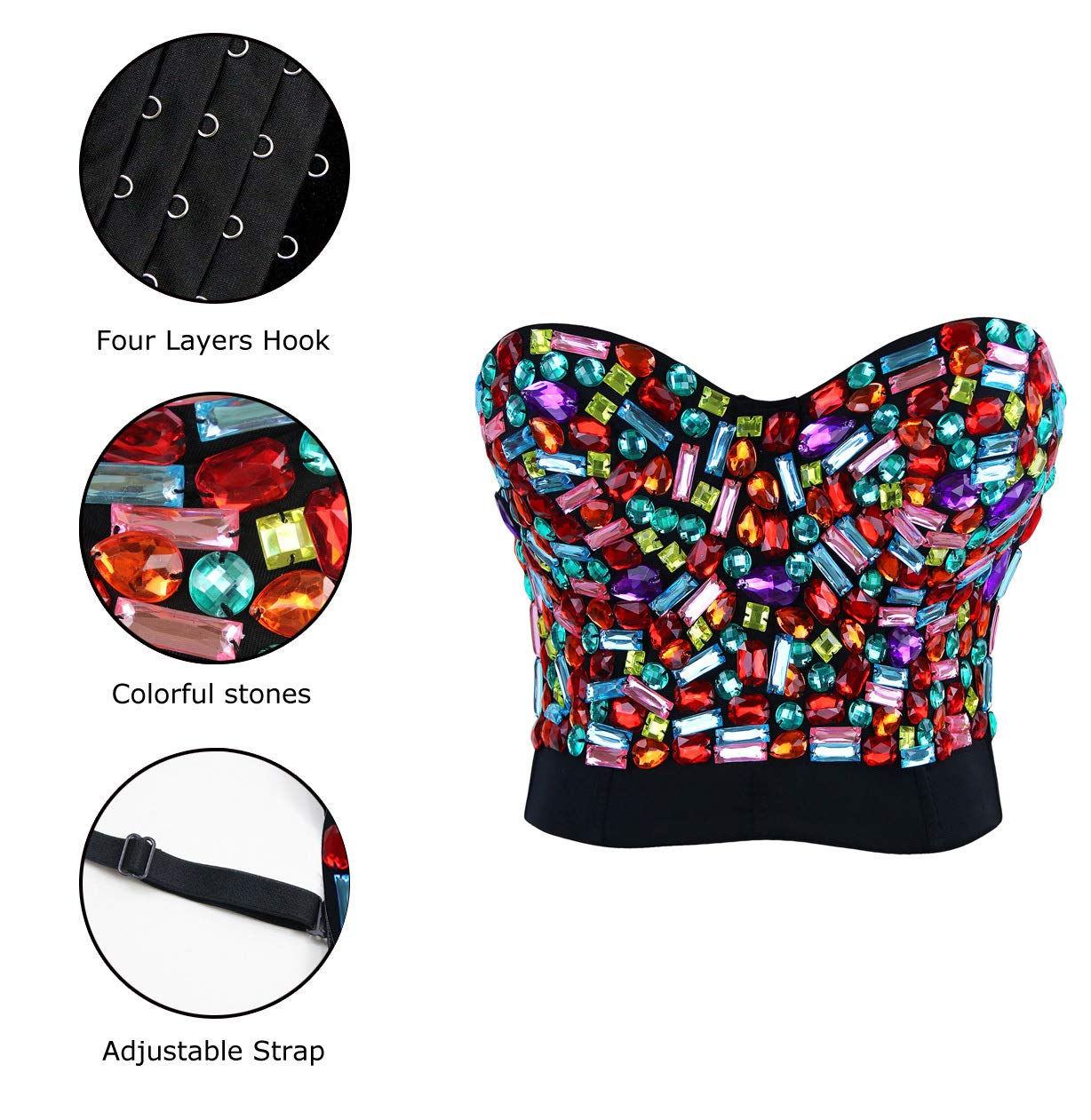 Rhinestone Crop Top