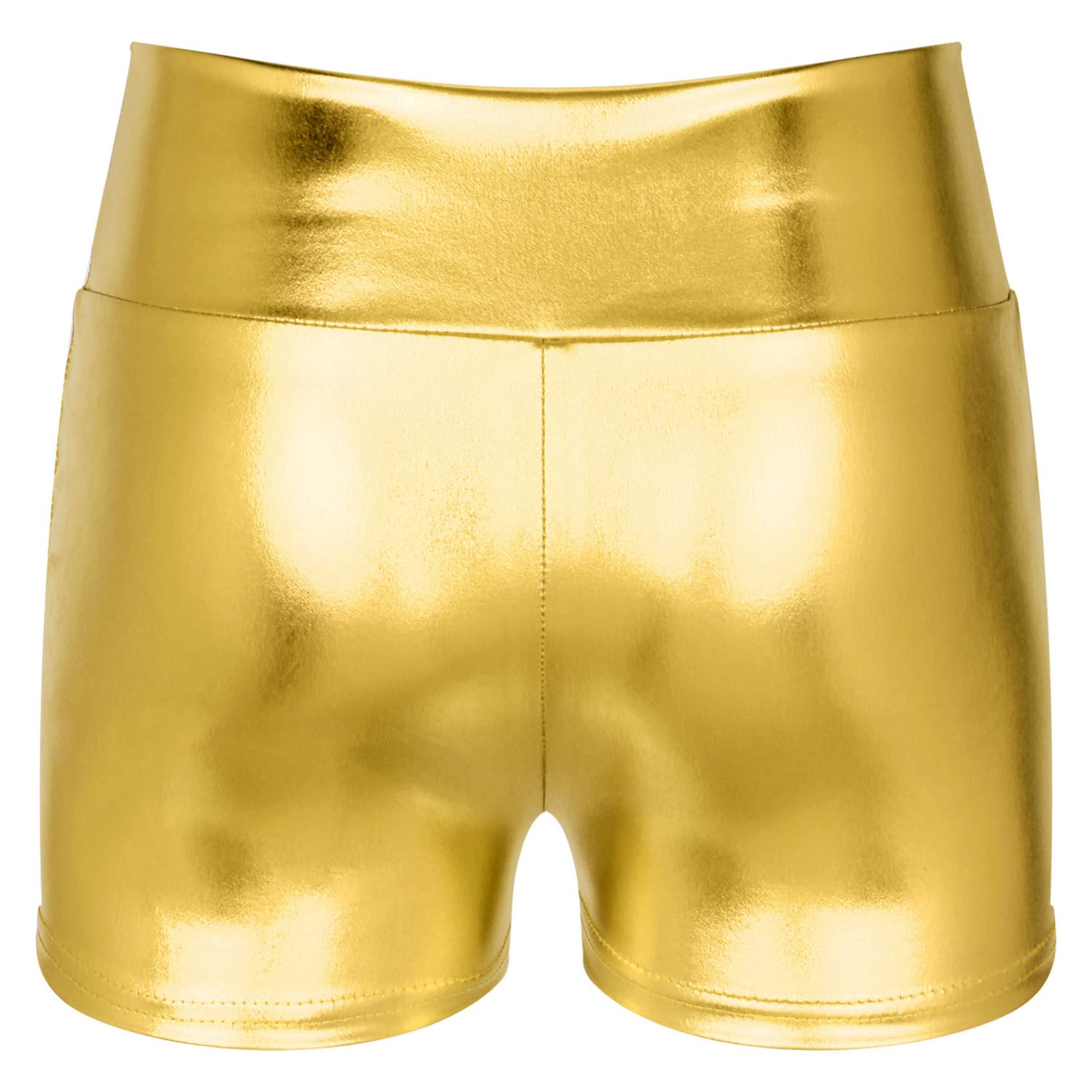 Metallic Extended Booty Shorts