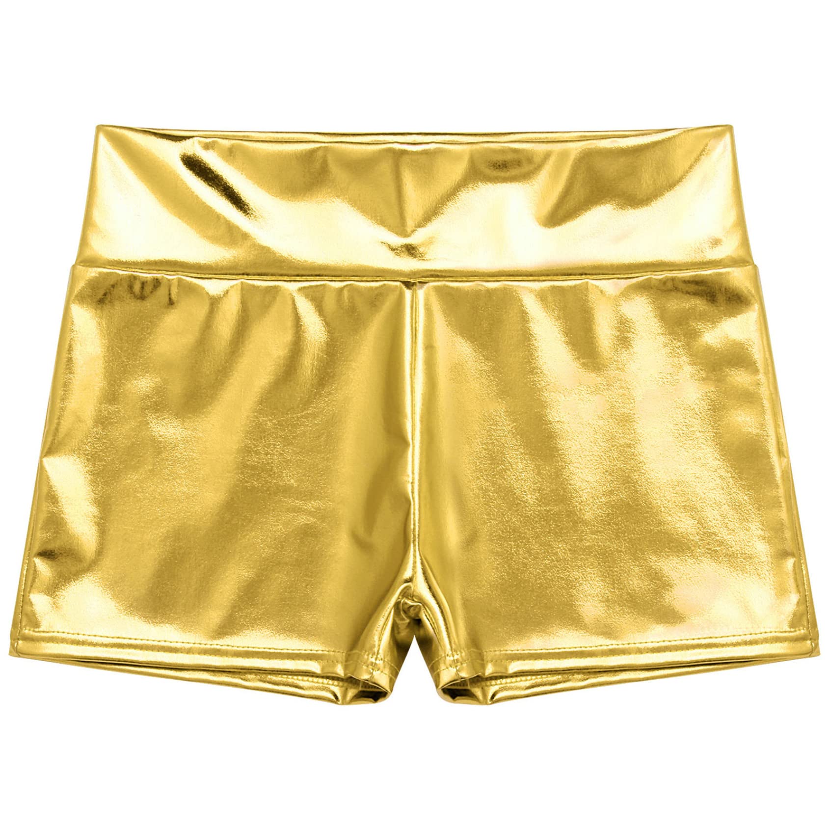 Metallic Extended Booty Shorts