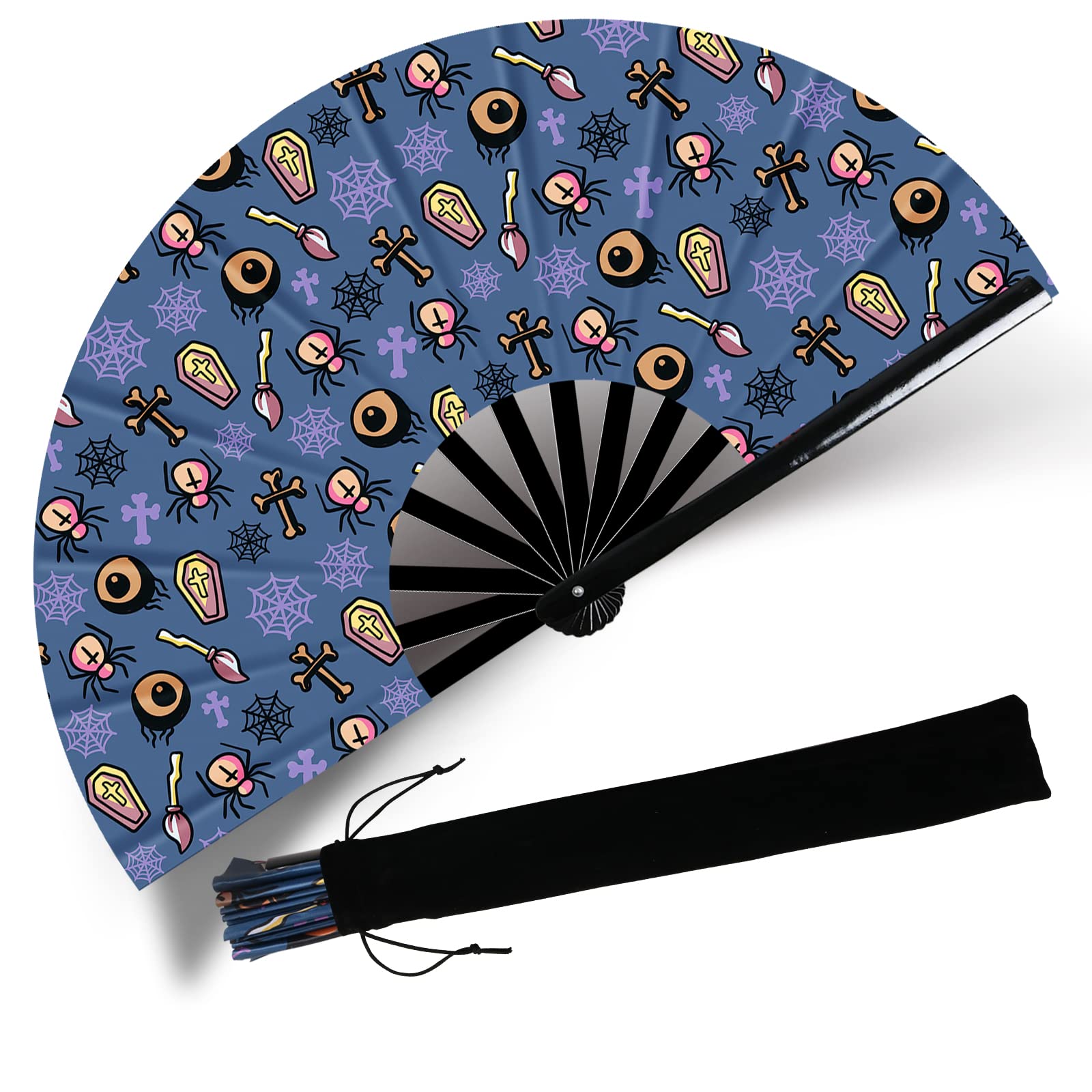 Psychedelic Rave Hand Fan