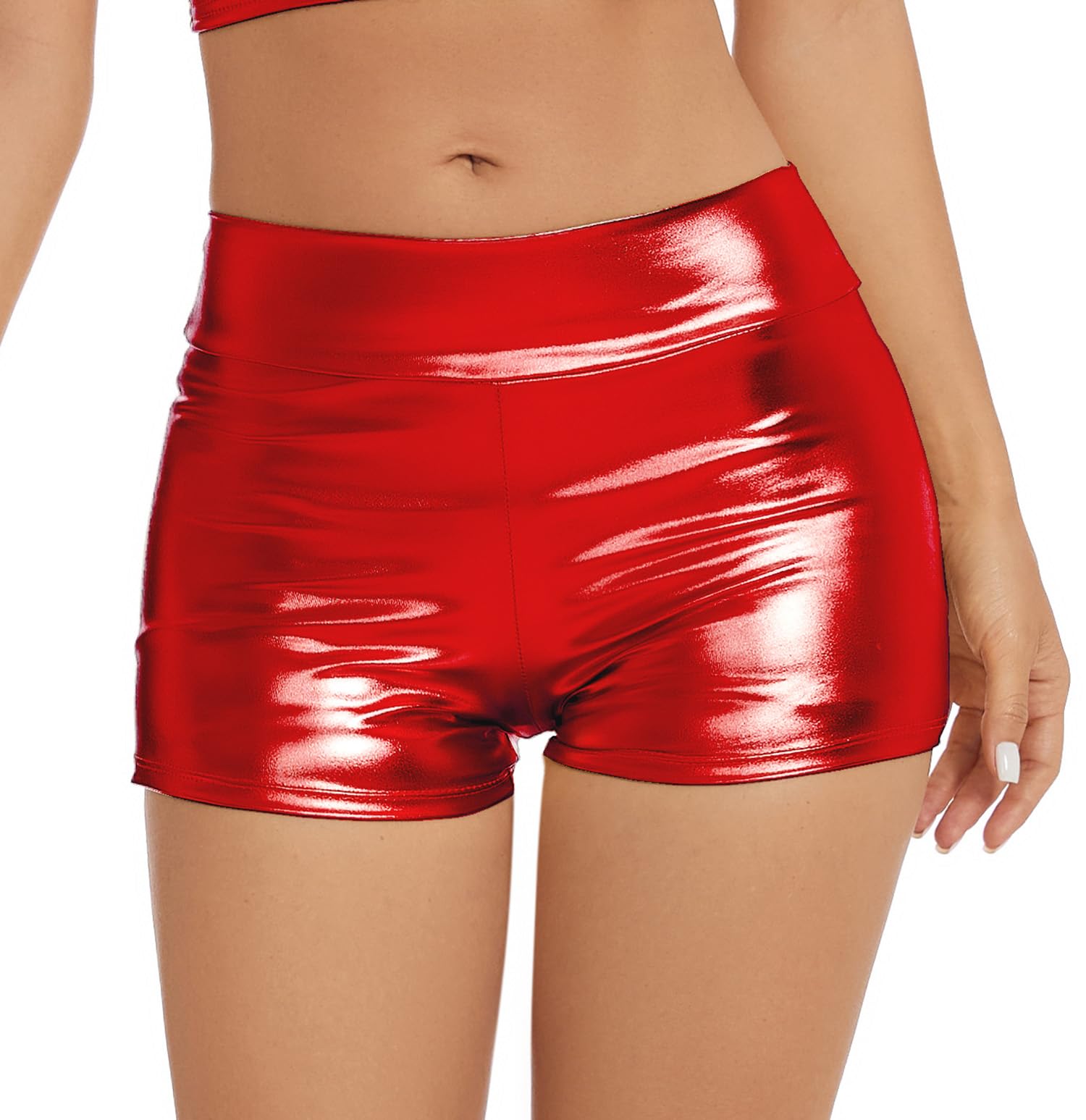 Metallic Rave Booty Shorts