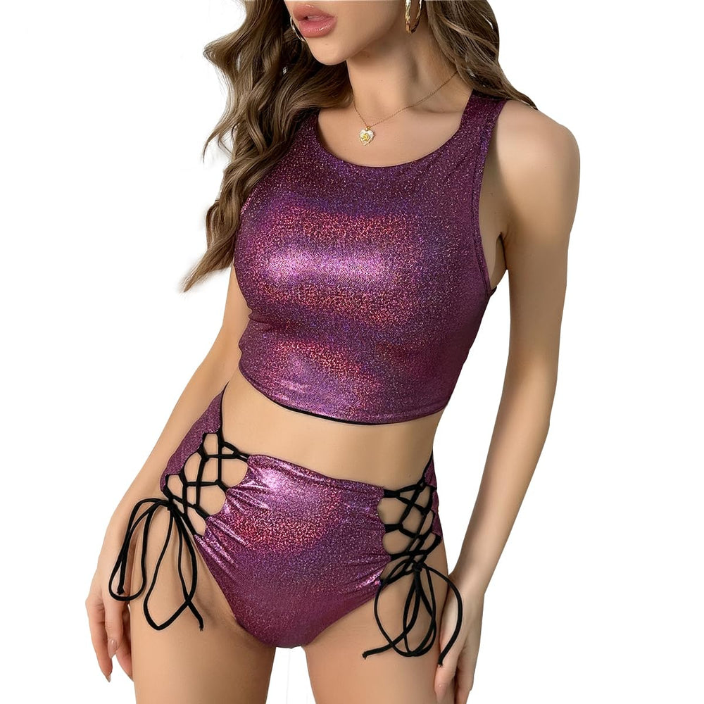 Sparkling Rave Striped Bodysuit