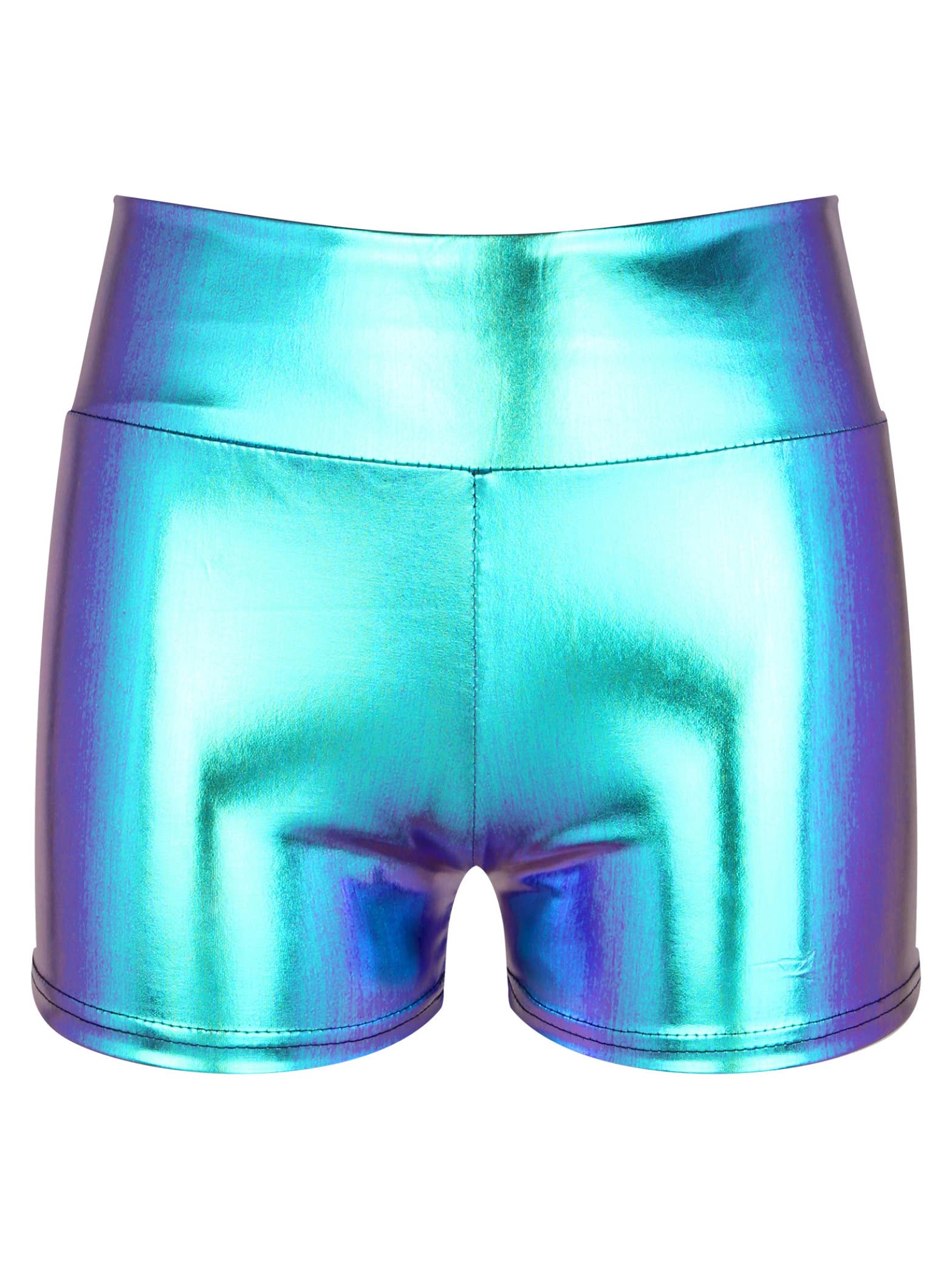 Metallic Extended Booty Shorts