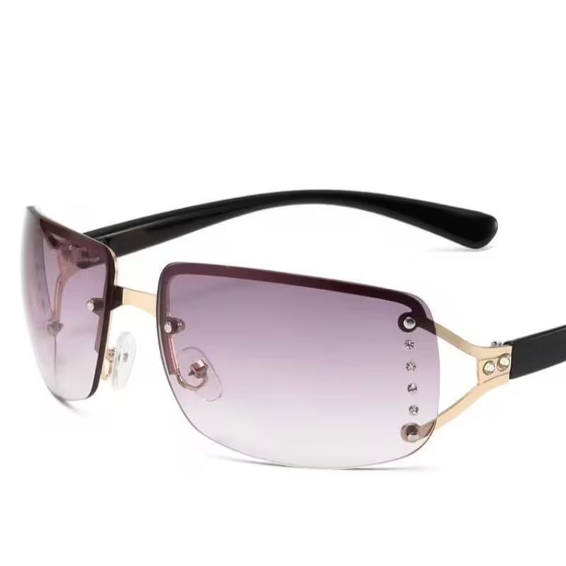 Retro Frameless Y2K Sunglasses – MIRAGE™