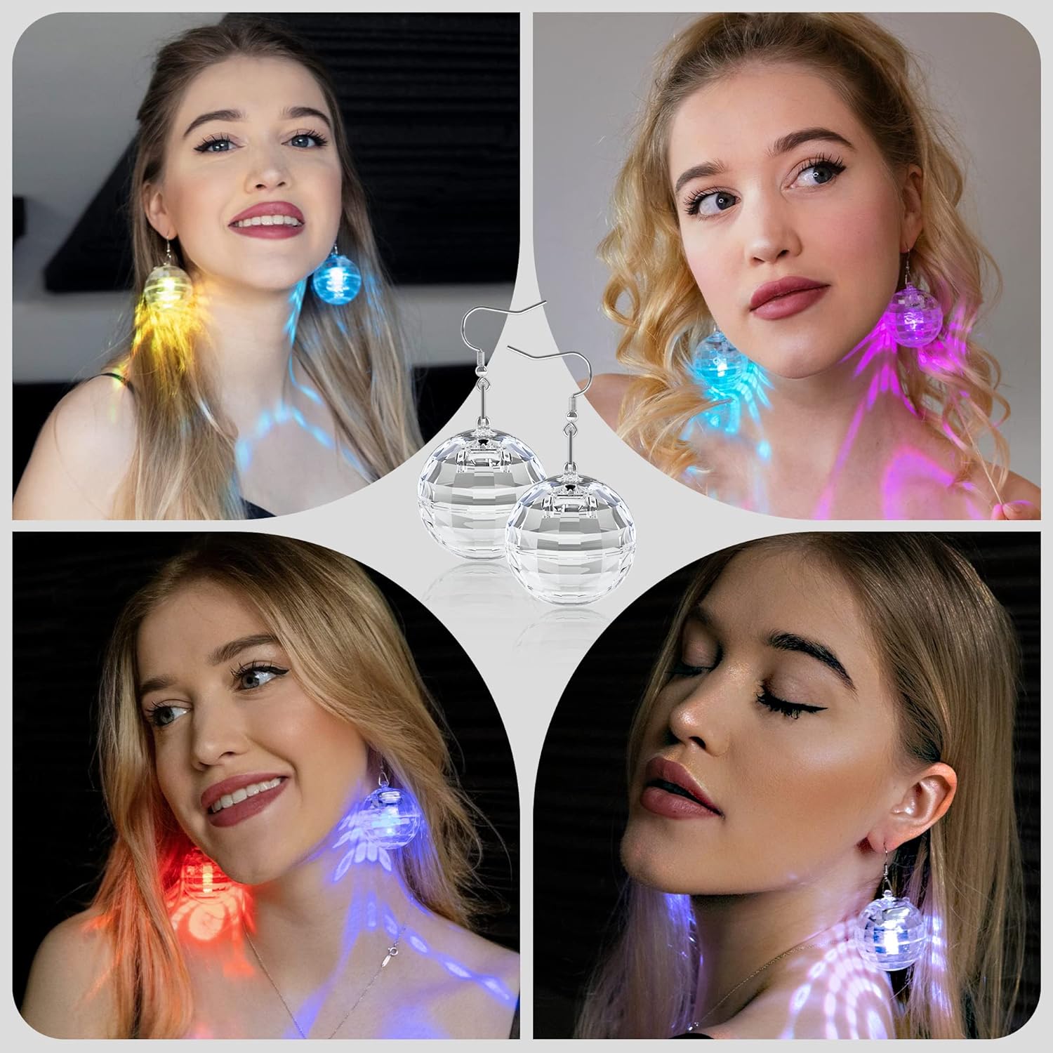 Rave RGB Ball Earrings