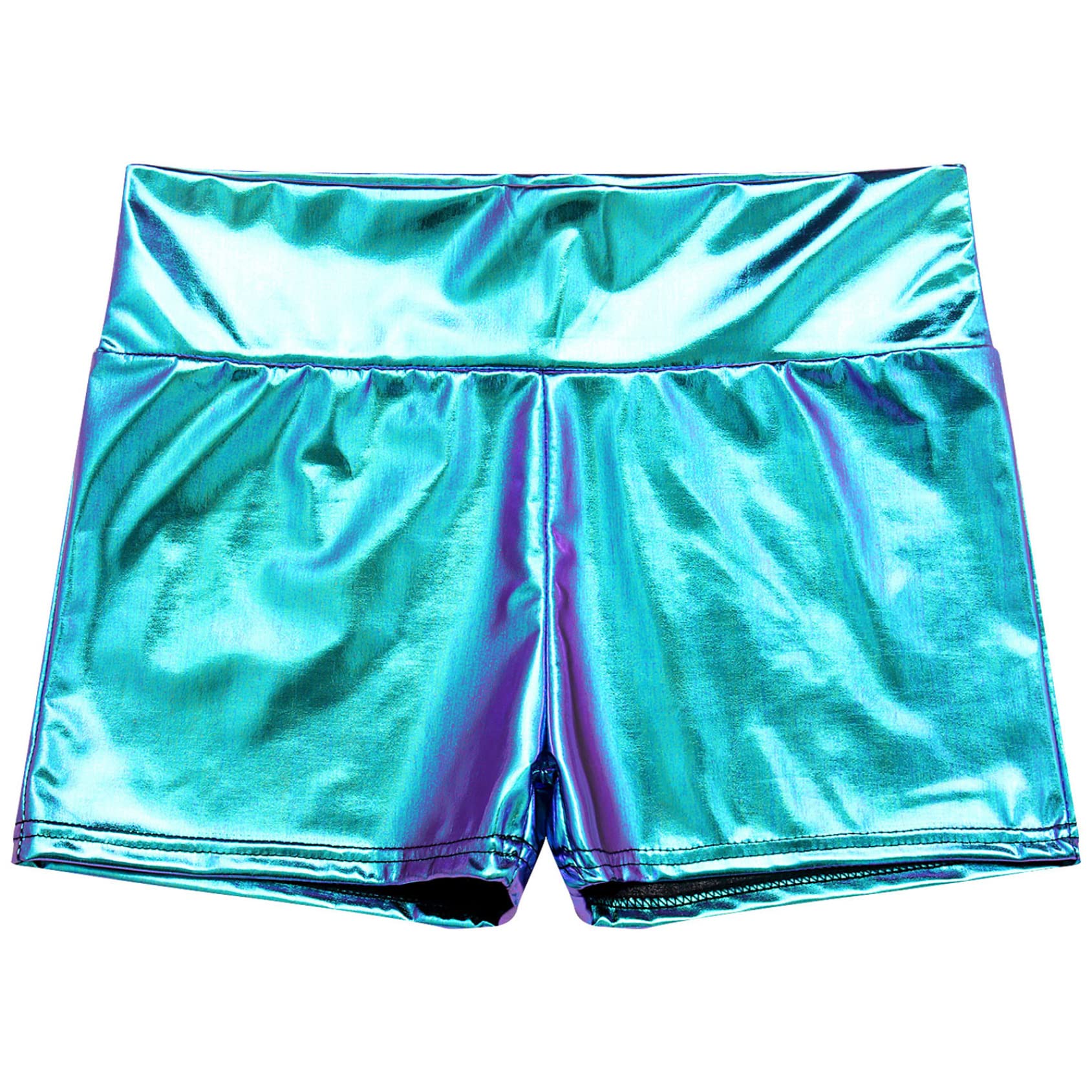 Metallic Extended Booty Shorts