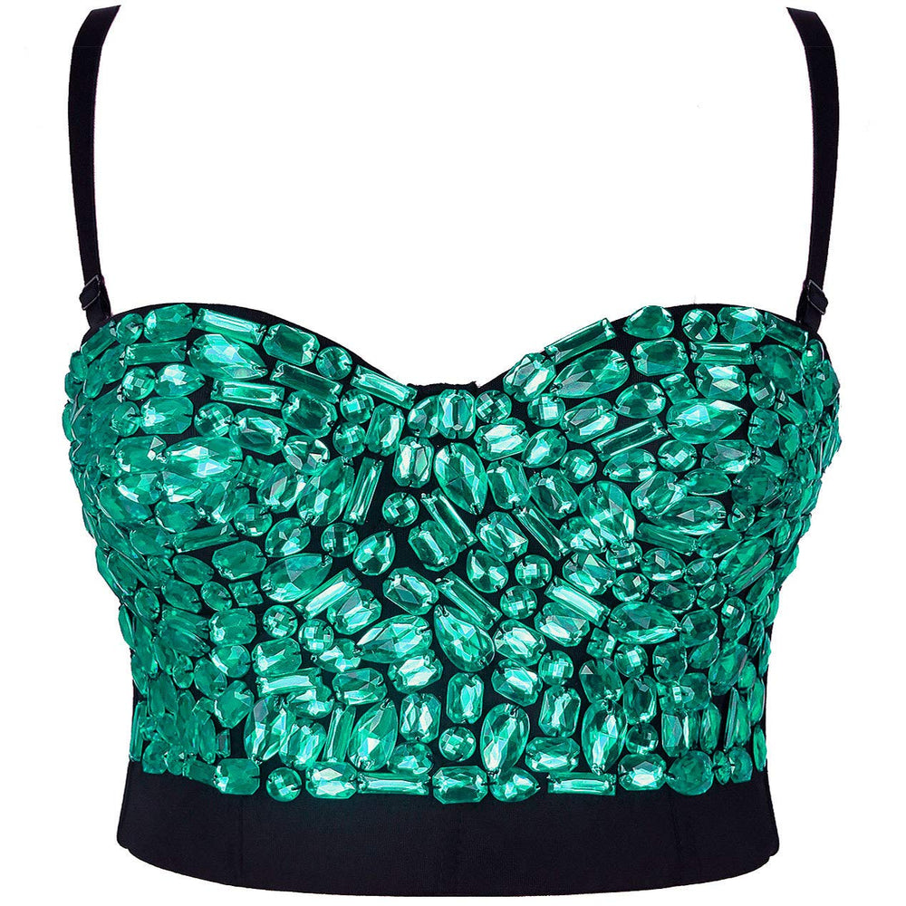 Rhinestone Crop Top