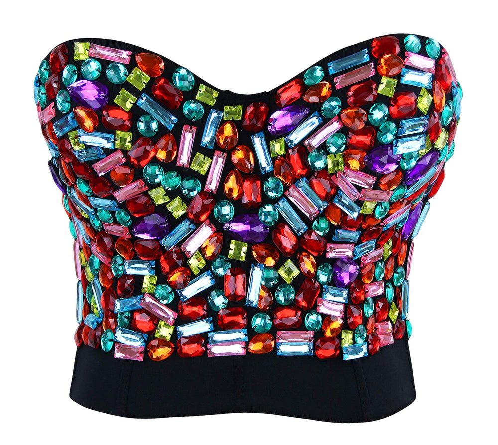 Rhinestone Crop Top