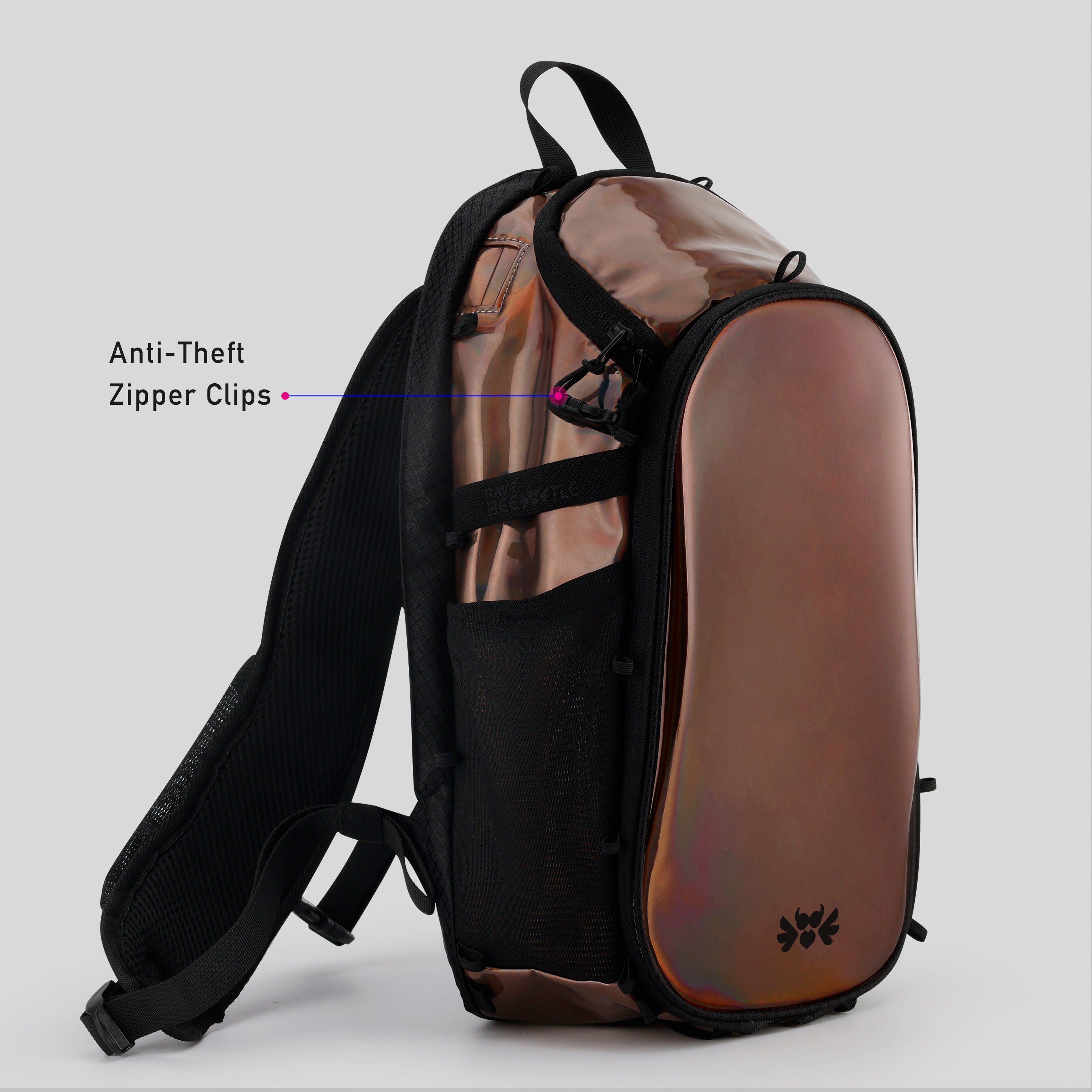 Elytra Hydration Pack 2.0 with Aura Reflector – Holographic Mocha