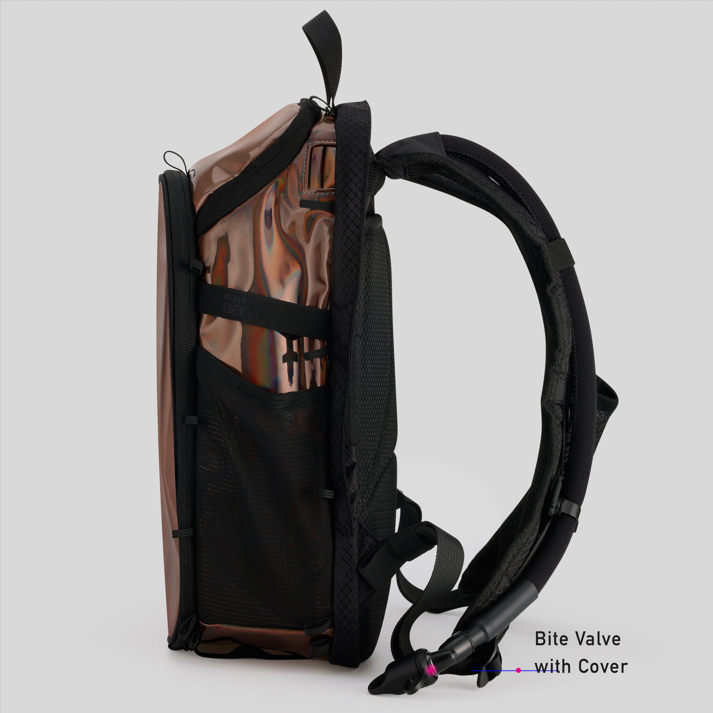 Elytra Hydration Pack 2.0 with Aura Reflector – Holographic Mocha