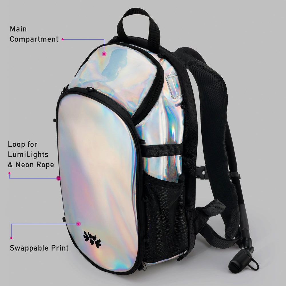 Elytra Hydration Pack 2.0 - Holographic Silver