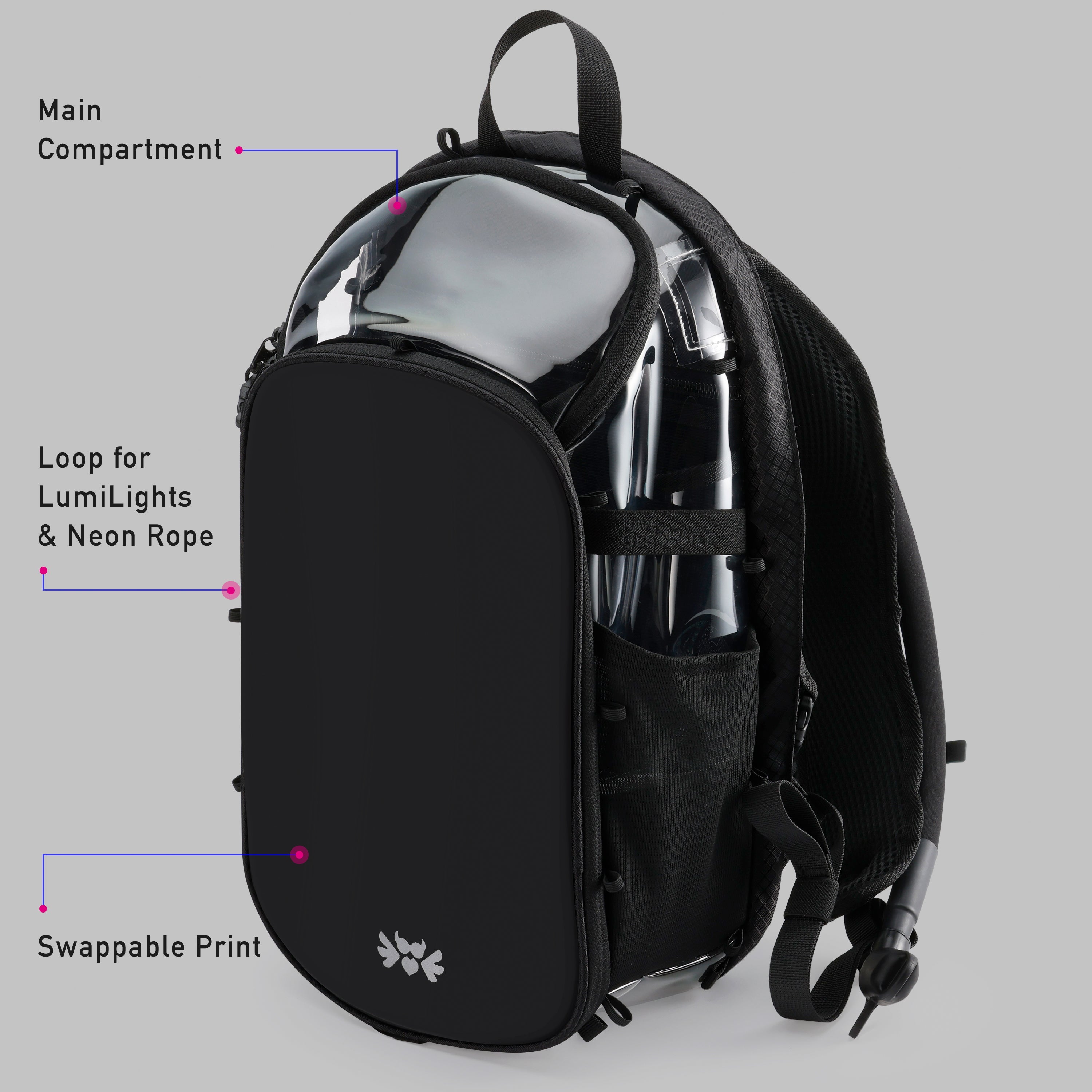 Elytra Hydration Pack 2.0 with Aura Reflector – Clear