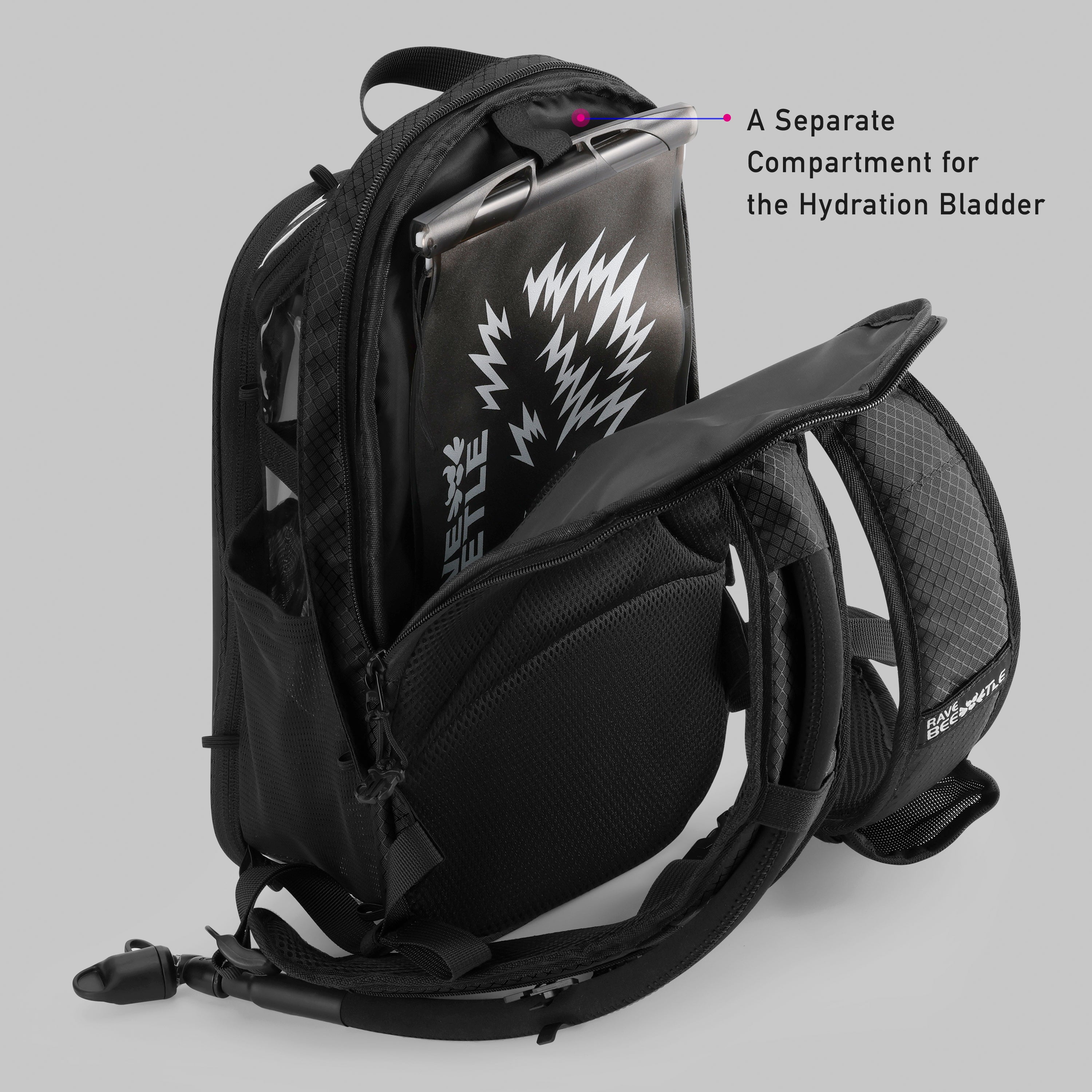 Elytra Hydration Pack 2.0 with Aura Reflector – Clear